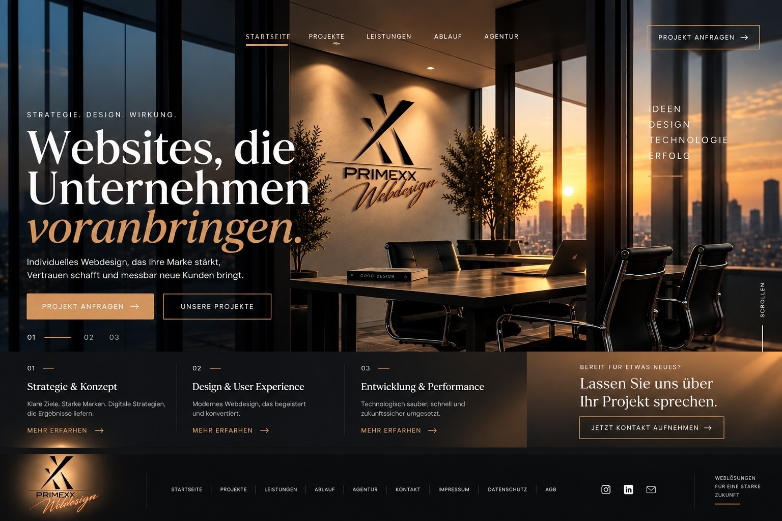 PRIMEXX Webdesign Startseite